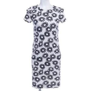 Marc Cain navy blue White Sheath Mini Dress floral print